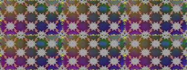 Raster illüstrasyonu. Kusursuz çiçek deseni duvar kâğıdı olarak kullanılabilir. Gri ve kahverengi renkte çiçekler.