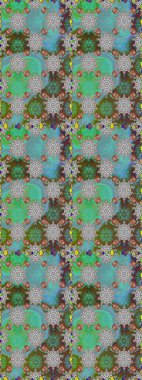 Güzel, parlak, pürüzsüz kumaş, tuval. Raster illüstrasyonu. Çiçek çelengi. Kıvırcık, parlak örgü. Eski moda arka plan. Şablon, pürüzsüz, çiçekli kenar..