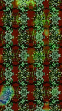 Sevgililer günü ve tebrik kartı konsepti için şık bir davetiye. Üst manzara, yumuşak yeşil ve kahverengi renkli. Çiçek kompozisyonu, el boyası, hassas şablon. Manzaralı çiçek deseni.