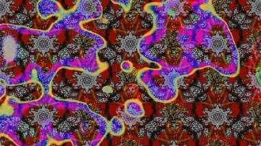 Modern stil dokusu. Çiçek desenli raster, gri ve kahverengi çizgi grafik deseni soyut raster arkaplan.