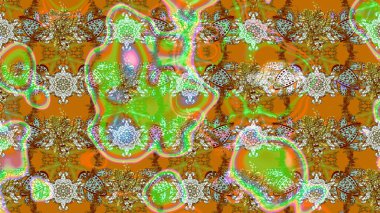 Güzel kumaş deseni. Bahar çiçekleriyle güzel bir çiçek deseni çizmişsin. Raster illüstrasyonu.