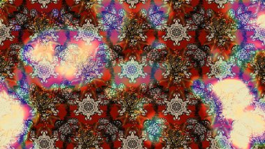 Poster ya da kapak için arka plan. Tekstil için figür. Şirin, zarif çiçekler Raster illüstrasyonu. Yapraklı çizim şekli. Davetiye ve kartpostal tasarımı için dekoratif çiçek unsurları.