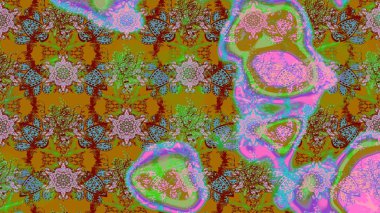 Raster Modaya uygun kumaş deseni. Düz Çiçek Elementleri Tasarımı. Renkli şirin çiçek deseni. Renkli Bahar Teması çizim şablonu.