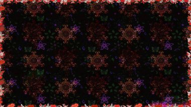 Ethnic Mandala ornament. Can be used for textile, greeting card, coloring book, phone case print. Indian floral paisley medallion pattern. Raster Henna tattoo style.