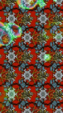 Tekrar eden çiçek arkaplanı, zarif çiçek duvar kağıdı. Renkler üzerine çiçek desenli eskiz, el yapımı papatyalar, papatyalar..