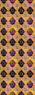 Raster Hip kumaş deseni. Eskiz Vintage Çiçek Deseni.