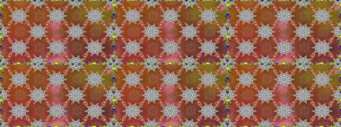 Düz Çiçek Elementleri Tasarımı. Çiçek deseni. Renkli Bahar Temalı Kusursuz Arkaplan. Raster pürüzsüz Güzel kumaş deseni.