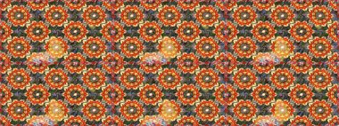 Kahverengi ve altın desenli. Tekrarlayan elementlerle kusursuz soyut arkaplan. Zarif raster klasik desen.