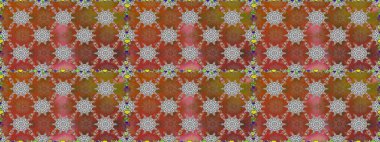 Düz Çiçek Elementleri Tasarımı. Çiçek deseni. Renkli Bahar Temalı Kusursuz Arkaplan. Raster pürüzsüz Güzel kumaş deseni.