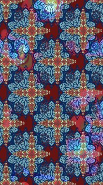 Raster Güzel kumaş deseni. Çiçek arkaplan ile soyut zarafet çizim deseni.