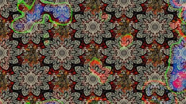 Hediye ambalaj kağıdı, tebrik kartları, posterler ve pankart tasarımı. Gri renkli çiçekler. Raster düz çiçek çizim deseni.