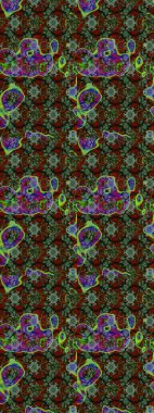 Çiçek deseni. Raster illüstrasyonu. Şatafatlı bahar bahçesi dokusu. Çiçek çizimi arkaplanı.