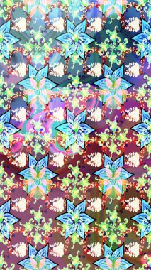 Dekorasyon ve tasarım için güzel bir desen. Eski model. Suluboya çizim kalıbı. Çiçeğin suluboya çizimlerinin mükemmel deseni. Raster illüstrasyonu. Moda yazdırma.