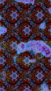 Küçük renkli çiçekler. Küçük çiçekte güzel bir desen. Kahverengi, siyah ve menekşe çiçekli bahar çiçekleri. Motley illüstrasyonu. Moda baskıları için zarif bir şablon.