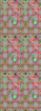 Çiçek deseni. Raster Illustrasyon. Çiçeksiz arka plan. Şatafatlı bahar bahçesi dokusu.