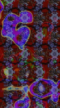 Raster illüstrasyonu. Eski moda arka plan. Desen, çizim, çiçek sınırı. Çiçek çelengi. Kıvırcık, parlak örgü. Güzel, pürüzsüz kumaş, tuval..