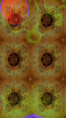 Botanik çizim kalıbı. Suluboya etkisi. Organik elementler. Raster deseni.