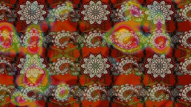 Renkli çiçekler. Düz Çiçek Elementleri Tasarımı. Renkli Yaz Temalı eskiz kalıbı. Sevimli çiçek raster deseni.