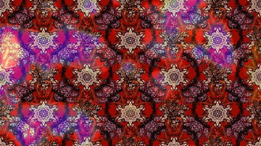 Raster illüstrasyonu. Robot resim. Küçük çiçekte sevimli çiçek deseni var..