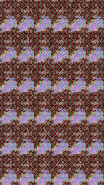 El çizimi. Raster illüstrasyonu. Güzel kumaş deseni. Çiçekler, dallar, otlar ve çiçekler.