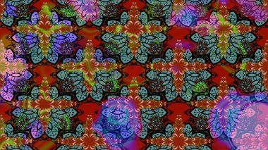 Karalama çiçeği. Raster illüstrasyonu. Güzel kumaş deseni. Zentangle soyut çiçekleri. Düz Çiçek Elementleri Tasarımı. Renkli Bahar Teması çizim şablonu.