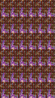 Sketch Colour Spring Theme eskiz kalıbı. Kahverengi renkli çiçekler. Düz Çiçek Elementleri Tasarımı. Sevimli çiçek raster deseni.