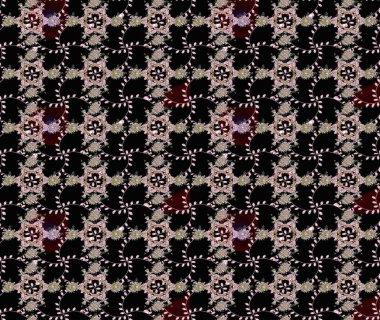 Düz Çiçek Elementleri Tasarımı. Modaya uygun kumaş deseni. Renkli Yaz Temalı eskiz kalıbı. Sevimli çiçek raster deseni.