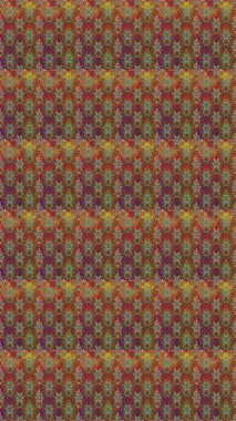 Çiçeksel kahverengi, pürüzsüz desen. Raster çiçek izi. Raster Yumuşak kumaş deseni. Klasik taslak çizimi.