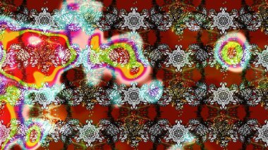 Çiçek izi. Suluboya çizim kalıbı. Suluboya tarzında gri ve kahverengi renkte çiçekler.