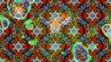 Raster illüstrasyonu. Küçük çiçekli şirin bir desen. Çiçek ve yapraklı çiçek deseni.