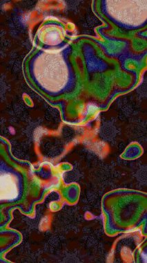 Raster Şirin kumaş deseni. Renkli Bahar Teması eskiz kalıbı. Düz Çiçek Elementleri Tasarımı. Eskiz klasiği.