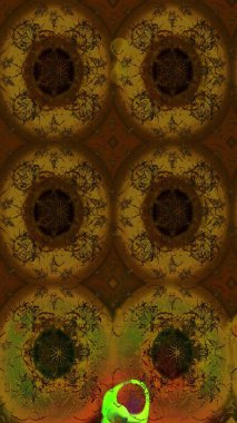 Düz Çiçek Elementleri Tasarımı. Renkli Bahar Teması eskiz kalıbı. Kahverengi ve gri renkte zarif çiçekli suluboya. Raster illüstrasyonu.