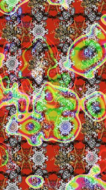 Tarafsız ve kahverengi kıvırcık çiçekler, nötr ve kahverengi renklerde şekillenir. Klasik çiçek tasarımı elementleri. Raster illüstrasyonu.