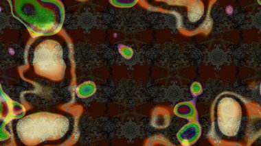 Renkli çiçekler. Çizim çiçek deseni duvar kâğıdı olarak kullanılabilir. Raster illüstrasyonu.