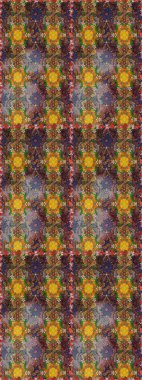 Çiçek desenli eskiz. Gömlek baskısı için çiçek boyası. Kahverengi ve gri renkte çiçekler.