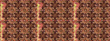 Geleneksel klasik altın desen. Barok tarzında kusursuz bir doğulu süsü. Raster oryantal süs. Altın elementlerle kahverengi renklerde altın desen.