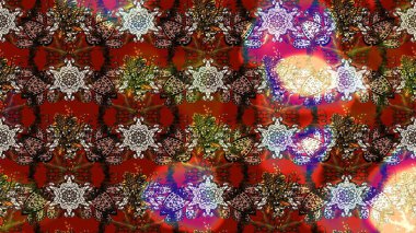 Kahverengi ve kırmızı renkte çiçekler. Nazik, sevimli çiçek arkaplanı. Raster çiçek desenli ve çiçekli..