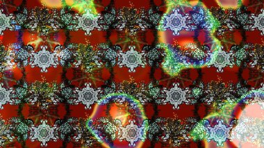 Raster hisseleri. Kahverengi ve kırmızıda çiçekler. Eskiz arkaplan modeli. Suluboya, elle çizilmiş.