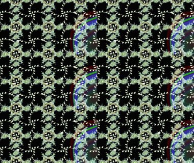 Nazik, narin çiçek arkaplanı. Siyah, nötr ve mavi renkte çiçekler. Raster çiçek desenli ve çiçekli..