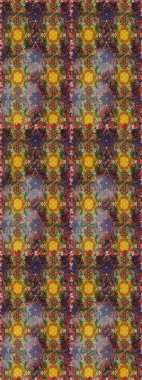 Çiçek desenli eskiz. Gömlek baskısı için çiçek boyası. Kahverengi ve gri renkte çiçekler.