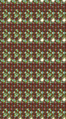 Modern çiçek arkaplanı. Moda baskıları için zarif bir şablon. Halk tarzı. Parlak renkli çiçekleri ve kahverengi yaprakları olan harika bir çiçek deseni..