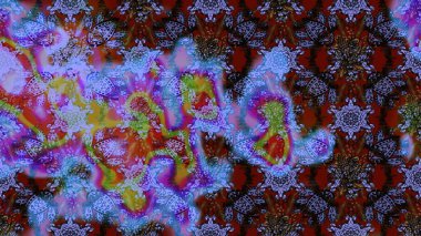 Bahar çiçekleriyle güzel bir çiçek deseni çizmişsin. Raster illüstrasyonu. Güzel kumaş deseni.