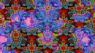 Of doodle elements. Hand drawn Raster illustration. Sketch flower pattern can be used for wallpaper, website background, wrapping paper, invitation, flyer, banner or website.