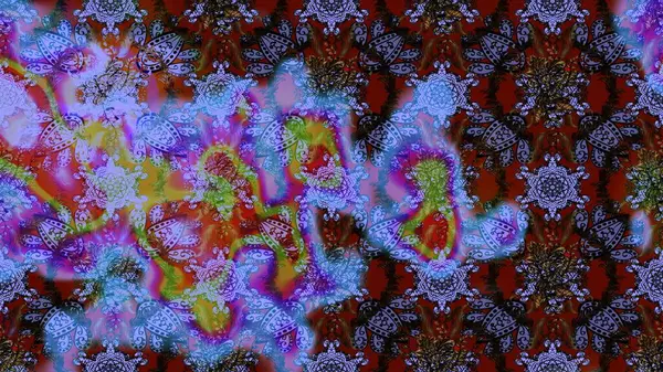 Bahar çiçekleriyle güzel bir çiçek deseni çizmişsin. Raster illüstrasyonu. Güzel kumaş deseni.