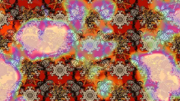 Çiçekler bej ve nötr renklerde. Raster düz çiçek çizim deseni. Tasarım hediye paketi, tebrik kartları, posterler ve afiş tasarımı.