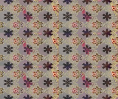 Raster suluboya çiçek deseni, narin çiçekler, gri ve bej çiçekler, tebrik kartı şablonu. Güzel kumaş deseni.