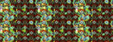 Çiçek deseni. Raster illüstrasyonu. Chichi 'nin kumaş kalıbını çiz. Renkli Bahar Teması eskiz kalıbı. Düz Çiçek Elementleri Tasarımı.