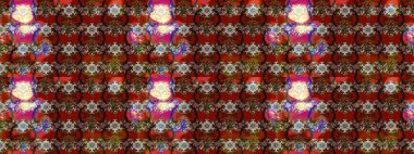 Raster çiçek desenleri çiziyor. Vadinin çiçekleri kahverengi ve kırmızı renklerde.