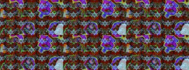 Kırmızı ve kahverengi renkte çiçeklerle çizilmiş çiçek deseni. Suluboya tarzında kırmızı ve kahverengi renkte çiçekler.