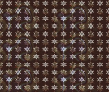 Raster illüstrasyonu. Kahverengi renklerde. Raster deseni. Soyut çiçek çizim kalıbı arka planı. Küçük çiçekte sevimli çiçek deseni var..